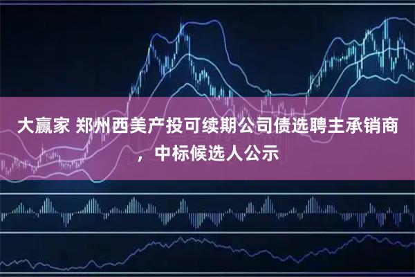大赢家 郑州西美产投可续期公司债选聘主承销商，中标候选人公示